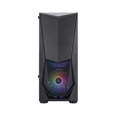 Компьютерный корпус, 1STPLAYER, DK-3-BK-1F5M-2F5S, Mid-Tower, ATX/M-ATX/M-ITX, USB3.0*1, USB2.0*2, HD AUDIO, 3*120мм F5 RGB вентилятор, Высота процессорного кулера до 155мм, Длина VGA до 290мм, 1*3,5/1*2,5 или 2*3,5, Сталь/Пластик/Закаленное стекло, 380x1