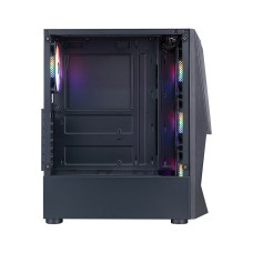 Компьютерный корпус, 1STPLAYER, DK-3-BK-1F5M-2F5S, Mid-Tower, ATX/M-ATX/M-ITX, USB3.0*1, USB2.0*2, HD AUDIO, 3*120мм F5 RGB вентилятор, Высота процессорного кулера до 155мм, Длина VGA до 290мм, 1*3,5/1*2,5 или 2*3,5, Сталь/Пластик/Закаленное стекло, 380x1