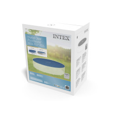 Тент солнечный для бассейнов диаметром до 366 см, INTEX, 28012, PE, Синий, Цветная коробка