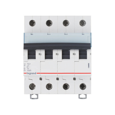 Автоматический выключатель, Legrand, 404072, 4П С 25A TX3 6000 6kA