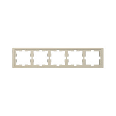 Рамка, MERTEN, MTN4050-6533, D-Life 5 постовая сахара