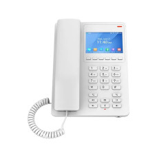IP телефон, Grandstream, GHP630, 2 учетные записи SIP, 2 линии, 1 порт Ethernet 10/100 PoE, цветной ЖК-дисплей 480x320 (3,5"), без блока питания, компактный гостиничный
