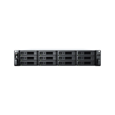 Система хранения данных (сервер), Synology, RS2423+, AMD Ryzen V1780B, 2U, 8GB, RJ-45 1GbE