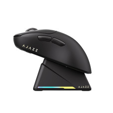 Компьютерная мышь, Ajazz, AJ179/PRO/Black, AJ179 PRO, Оптическая, Сенсор PixArt PAW3395, до 26000 DPI, Беспроводная, USB, 2,4 ГГц, Bluetooth, Чёрный