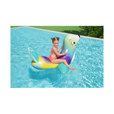 Надувная игрушка для катания верхом Морской котик (Flash N` Splash Seal) 157 х 114 см, BESTWAY, 41479, Винил, Двухкамерная, С ручками, Зелёная, Цветная коробка