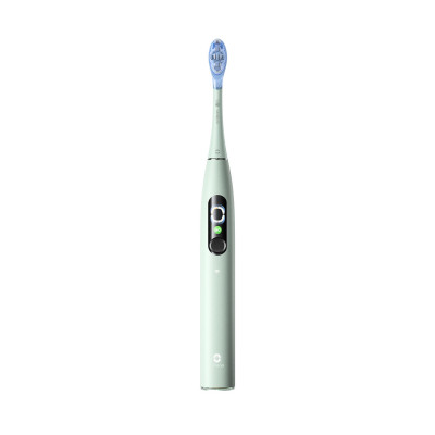 Зубная электрощетка, Oclean, X Ultra S Green, C01000439/C01000546, Бесщеточный двигатель - 84 000 об/мин, Низкий уровень шума до 45 Дб., Wi-Fi и Bluetooth, Приложение Oclean Care+ и Apple Health, Нанопокрытие устойчивое к плесени, IPX7, До 40 дней автоном