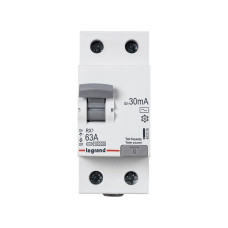 ВДТ, Legrand, 402026, 2П 63А АC RX3 30мA
