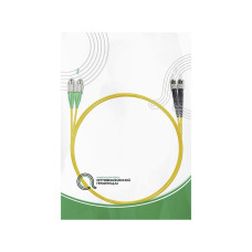 Патч корд оптоволоконный,, FC/APC-ST/UPC SM 9/125 Duplex 2.0мм 1 м, LSZH