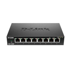 Коммутатор, D-Link, DGS-1008D/K2A, Настольный, неуправляемый, 8 портов 10/100/1000М, Корпус металл
