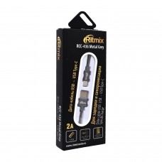 Кабель USB, Ritmix RCC-436 Metal Grey, 1.0м 