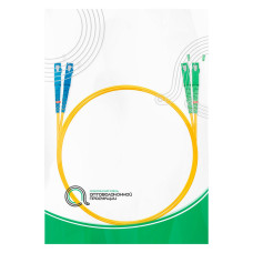 Патч корд оптоволоконный,, SC/UPC-SC/APC SM 9/125 Duplex 2.0мм 1 м, LSZH