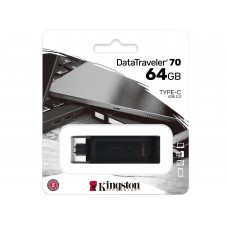 Флешка USB Kingston DT70, 64GB, Черный 