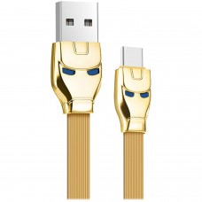 Кабель USB, Hoco  U14, Type-C, USB 2.0, 1.2м, Золотой 