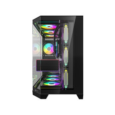 Компьютерный корпус, Formula V, Crystal Z6 Floe Black, ATX/micro ATX, USB Type C/3.0*2, HD-Audio, Кулер 4*120мм Floe ARPW, Высота процессорного кулера до 165мм, Длина VGA до 410мм, 2*3.5"/2*2.5", Толщина 0,6мм, 425x280x435мм, Без Б/П, Чёрный