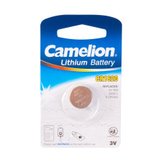 Батарейка, CAMELION, CR1620-BP1, Lithium Battery, CR1620, 3V, 70 mAh, 1 шт.