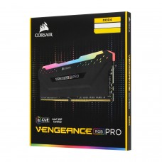 Оперативная память Corsair Vengeance RGB PRO, CMW16GX4M2C3200C16, DDR4, 16 GB, black 