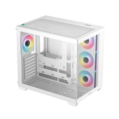 Компьютерный корпус, Deepcool, CG530 4F WH R-CG530-WHADA4-G-1, ATX/Micro ATX/Mini-ITX, USB 3.1*1/3.0*2, Audio+Mic, 4*120mm ARGB, Высота процессорного кулера до 160мм, Длина VGA до 410мм, 2*3.5"/2+1*2.5", Слот 7, Сталь 0,6, 440x285x399мм, Без Б/П