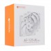 Комплект вентиляторов ID-Cooling, AF-125-W TRIO, 12cm Fan kit for case, x 3, 500-2000rpm, 78.25CFM, 29.82dBA, white, 4pin