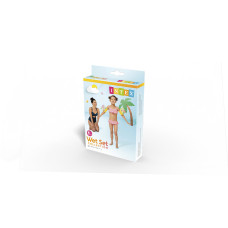 Нарукавники для плавания Tropical Buddies 23 x 15 см, INTEX, 58652EU, Винил, 3+, Двухкамерные, Жёлтые, Цветная коробка