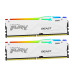 Оперативная память Kingston Fury Beast RGB (AMD), KF556C36BWEAK2-32, DDR5, 32 GB, white Оперативная память Kingston Fury Beast RGB (AMD), KF556C36BWEAK2-32, DDR5, 32 GB, white