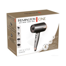 Фен, Remington, D6077, Мотор DC, Тип управления механическое, Материал корпуса пластик, Мощность 2000 Вт, Количество скоростей 8, Количество температурных режимов 8, Количество насадок 4, Цвет серый
