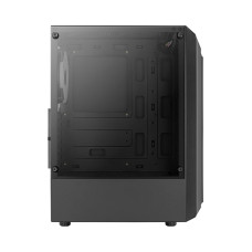 Компьютерный корпус, Aerocool, Bionic-G-BK-v2, ATX/Micro ATX, USB 2*3.0/1*2.0, HD-Audio+Mic, Кулер 1*12см RGB, Высота процессорного кулера до 158 мм, Длина VGA до 297мм (без переднего радиатора), 2*3.5"/4*2.5", Толщина 0,5мм, 450x206x372мм, Без 