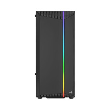 Компьютерный корпус, Aerocool, Bionic-G-BK-v2, ATX/Micro ATX, USB 2*3.0/1*2.0, HD-Audio+Mic, Кулер 1*12см RGB, Высота процессорного кулера до 158 мм, Длина VGA до 297мм (без переднего радиатора), 2*3.5"/4*2.5", Толщина 0,5мм, 450x206x372мм, Без 