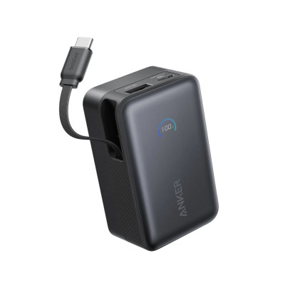 Портативный внешний аккумулятор, Anker, Nano (A1638H11), 10000mAh, 45W, Черный