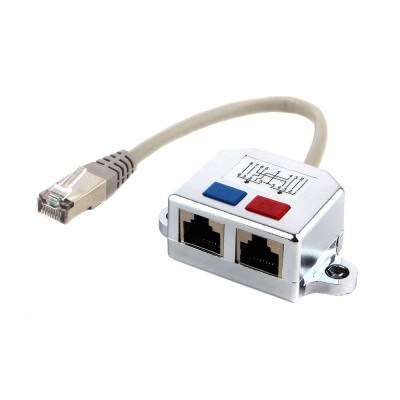 Переходник RJ45->2xRJ45, Cablexpert NCA-SP-02, 0.15m