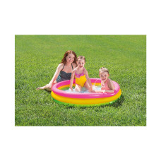 Детский надувной бассейн Sunset Glow 114 х 25 см, INTEX, 57412NP, Винил, 131л., 2+, Надувное дно, Многоцветный, Цветная коробка