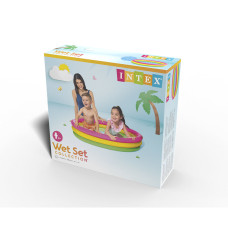 Детский надувной бассейн Sunset Glow 114 х 25 см, INTEX, 57412NP, Винил, 131л., 2+, Надувное дно, Многоцветный, Цветная коробка