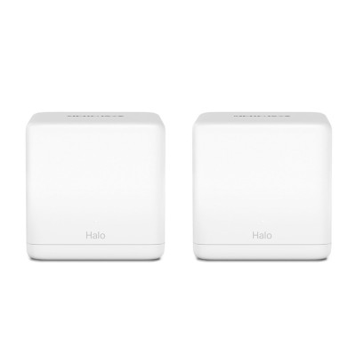 Маршрутизатор, Mercusys, Halo H30G(2-pack), Wi-Fi 5, 802.11a/b/g/n/ac, 2,4 ГГц/5 ГГц, AC1300, 2 порта 10/100/1000M WAN/LAN, Домашняя Mesh Wi-Fi система (2 модуля в комплекте)