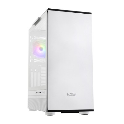 Корпус ATX midi tower PCCooler, MASTER IE200W, (без БП), white Case