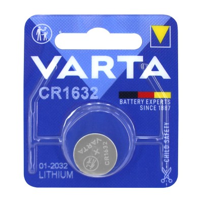 Батарейка Varta CR1632 lithium, 3V/140mAh, 1pc pack