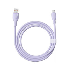 Интерфейсный кабель, Baseus, Pudding (P10355703511-B1), USB to Type-C, 100W, 1.2m, Фиолетовый