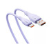 Интерфейсный кабель, Baseus, Pudding (P10355703511-B1), USB to Type-C, 100W, 1.2m, Фиолетовый