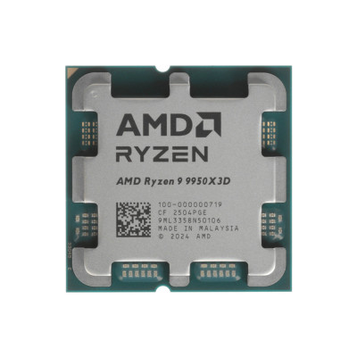 Процессор, AMD, AM5 Ryzen 9 9950X3D, oem, 16M L2 + 128M L3, 4.3 GHz, 16/32 Core, 170 Вт, Radeon(TM) Graphics