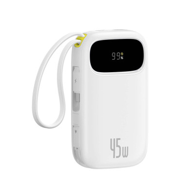 Портативный внешний аккумулятор, Baseus, EnerFill FC31 (P10082102213-00), 10000mAh, 45W, Белый