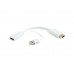 Конвертер HDMI Cablexpert DSC-HDMI-DP-W converter, HDMI m -> DisplayPort f, white