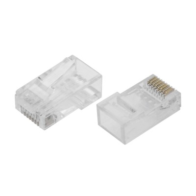 Коннектор RJ-45 Cablexpert  LC-8P8C-002, упаковка Connector Cat.6, for UTP, (в пакете 100 штук)