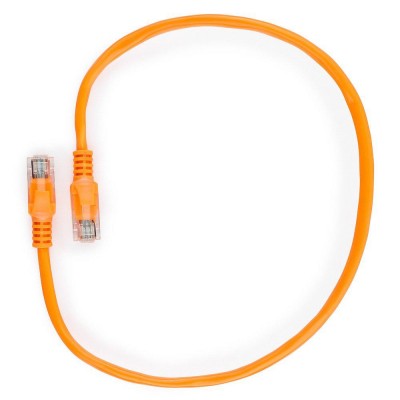 Патч-корд Cablexpert PP12-0.5M/O, оранжевый Cable Patch cord UTP 5e-Cat 0.5 m
