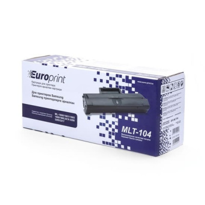 Картридж, Europrint, EPC-MLT-D104S, Для принтеров Samsung ML-1666/1661/1665/1860/1865, SCX-3200/ 3205/3217, 1500 страниц.