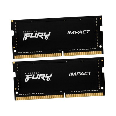 Оперативная память для ноутбука, Kingston Fury Impact, KF560S38IBK2-32, DDR5, 32 GB SO-DIMM kit <6000MHz> (2х16GB), CL38