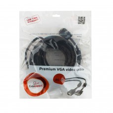 Кабель SVGA 15m/15m, Cablexpert CC-PPVGA-20M-B, 20м 