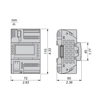 ПЛК М172 SE TM172PDG18R M172 дисплей 18 I/O ETH 2 MODBUS