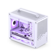 Компьютерный корпус, Jonsbo, Z20, Z20 White, Mini-Tower, Mini-ITX/Micro-ATX, USB 3.2 Type-A*1/USB 3.2 Type-C*1/Audio+Mic*1, Высота процессорного куллера 164мм, Длина VGA до 363мм, 3*2,5"/1*3,5", Сталь, Закаленное стекло, 370*186*295мм, Без Б/П, 