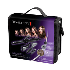 Мультистайлер, Remington, S8670, 25W, Диаметр щипцов 19мм, Диапазон температуры нагрева 110-190 °С, Насадки 5 шт, Длина шнура 180 см, Черный