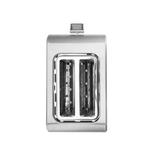 Тостер, Centek, CT-1422, 50W, 7 уровней прожарки, 2 тоста, Поддон, Стоп, Подогрев, Разморозка, Белый