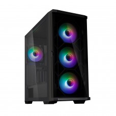 Корпус ATX midi tower Zalman Z10 Duo, (без БП), Черный 