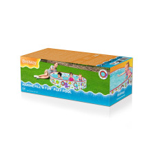 Детский бассейн с жёсткой стенкой Fill 'N Fun 152 х 25 см, BESTWAY, 55029, Винил, 435 л., 2+, Бело/голубой, Цветная коробка